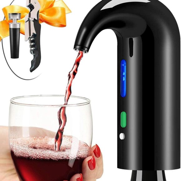 Wine Aerator Electric Wine Decanter One Touch Spout Pourer and wine preserver - Picture 1 of 11